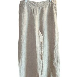 Cynthia Rowley Tan Linen Pants size XL
